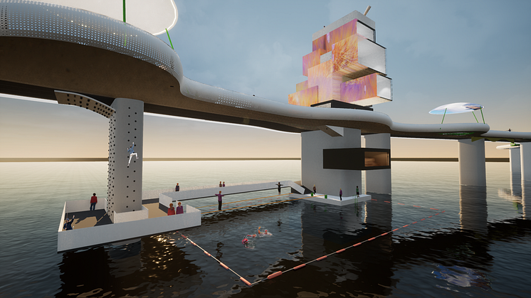 Tyréns tar fram koncept för framtidens bro – en mötesplats att uppleva