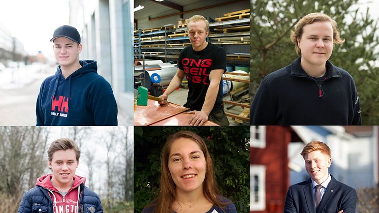 Sex finalisterna klara till ”SM för unga plåtslagare 2015”!