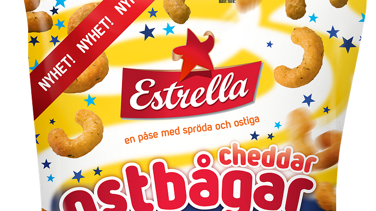 Estrella Ostbågar Cheddar med Soucream&onion 225g