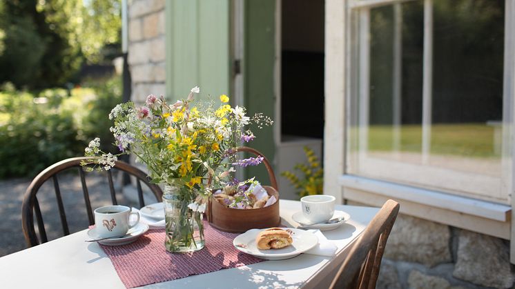 Migrasjonsmuseet heter igjen Norsk utvandrermuseum. Sommersesongen starter lørdag med nytt kafétilbud. Foto: Inger-Maren Slagsvold/Anno Norsk utvandrermuseum