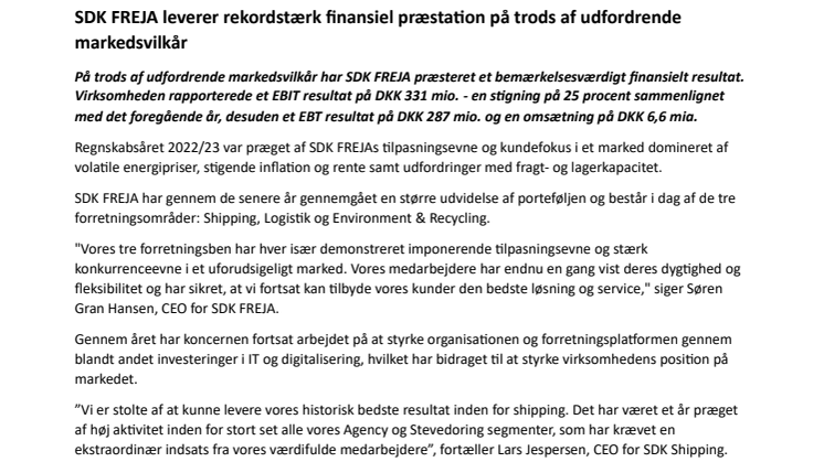 SDK Freja annual results 22-23 - press release DK.pdf