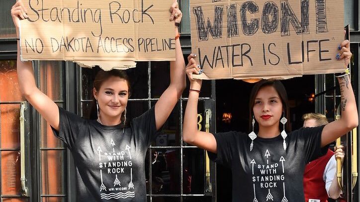 Not even noble causes like the Dakota Access Pipeline are safe from idea theft. Image source: Shailene Woodley