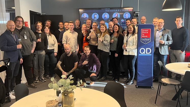 QD blir återigen certifierade som ett Great Place To Work!