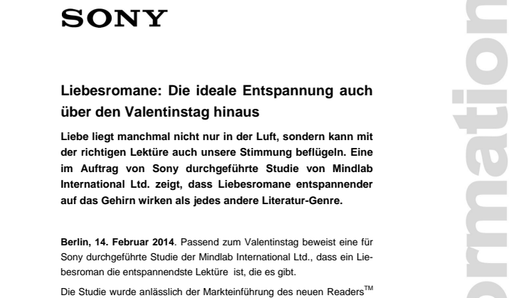 Liebesromane: Die ideale Entspannung auch über den Valentinstag hinaus