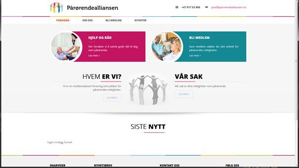 Pårørendealliansen - nystartad förening för anhörigfrågor i Norge