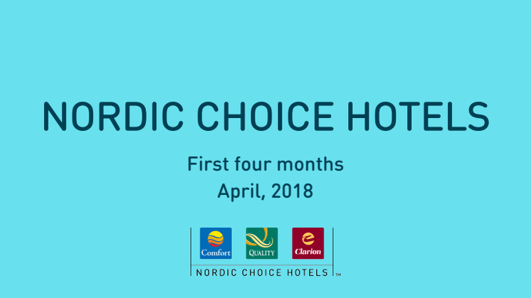 Nordic Choice Hotels resultater første tertial 2018.