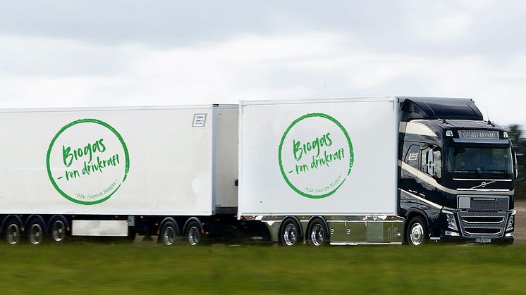 Flytande biogas är ett förnybart drivmedel med stor miljö- och klimatnytta för godstransporter