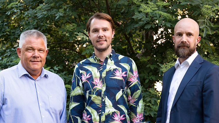 SKBs föreningsstämma valde in tre nya styrelsemedlemmar. Från vänster Mikael Igelström, Martin Holst och Patrik Westerberg. Foto: Karin Alfredsson.