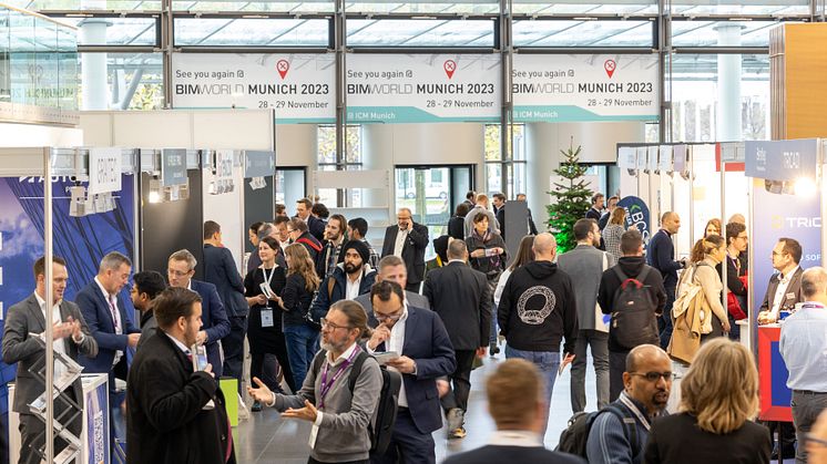 Die BIM World MUNICH ist die Drehscheibe für den Austausch zu allen relevanten Themen rund um Digitalisierung, Nachhaltigkeit und Kreislaufwirtschaft.