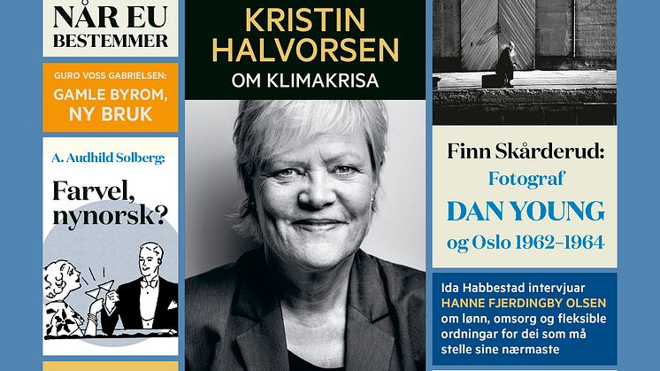 Nytt nummer av Syn og Segn: om einsemd, klimasamtale med Kristin Halvorsen og mangelen på sinte politikarar  