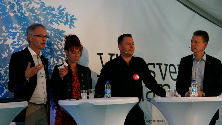 Från vänster: Bengt Lennartsson, Lena Pareto, Magnus Lundberg och Magnus Hellsten.