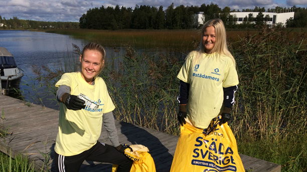 Waggeryds IK, en av alla föreningar som är med på Strandens Dag. Foto: Karin Selldén.