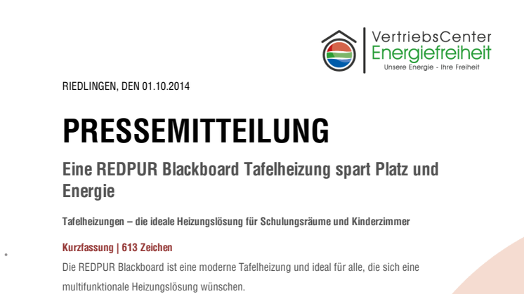 PM 19_REDPUR Blackboard Tafelheizung – effizient platzsparend multifunktional