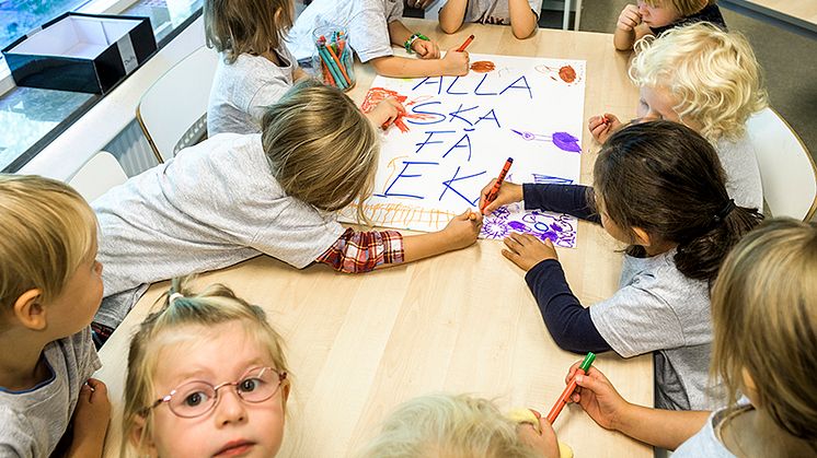 Musikråd på Maria förskola i Malmö, foto: Kennet Ruona