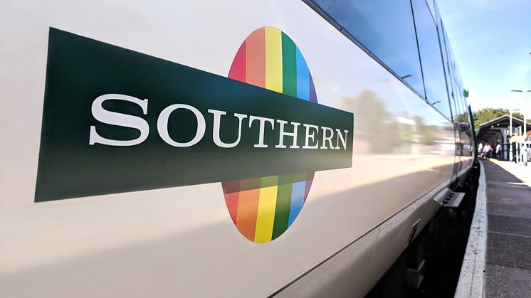 A dozen Southern trains are being rebranded in rainbow colours to celebrate Brighton & Hove Pride 2018