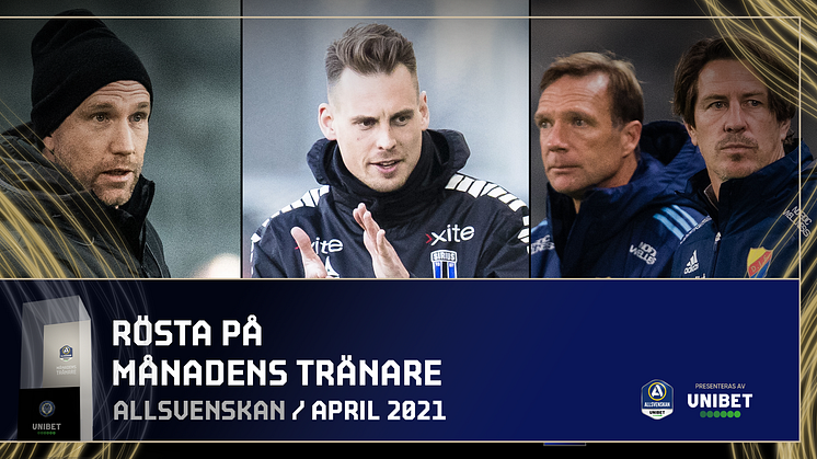 Månadens tränare Allsvenskan April 2021