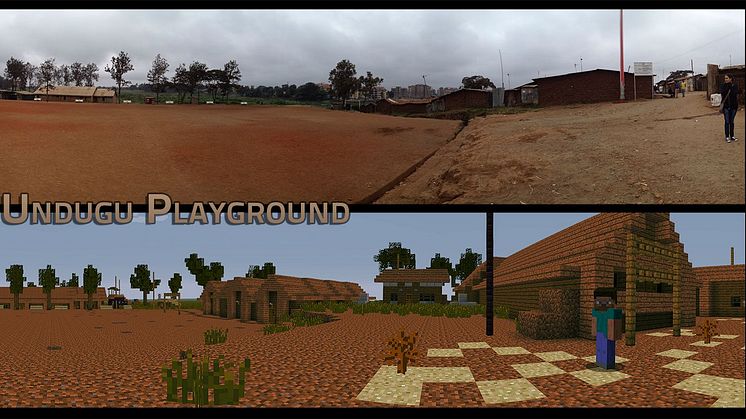 Minecraft-modell från Kibera, Nairobi