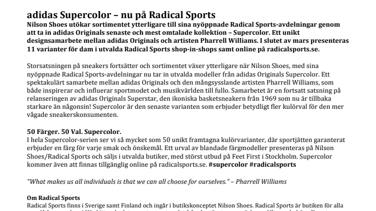 adidas Supercolor – nu på Radical Sports 