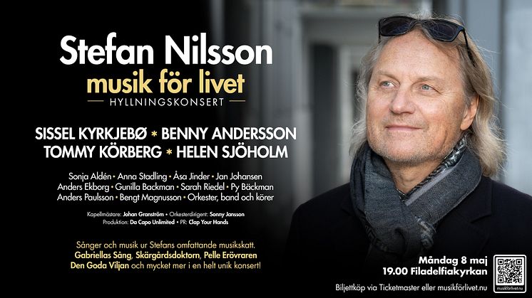 KONSERT. Musik för livet - en unik hyllningskonsert för pianisten och kompositören Stefan Nilsson