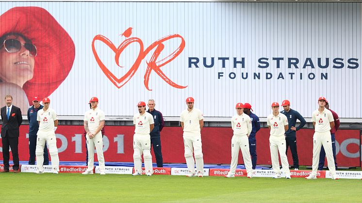 Cricket turns #RedForRuth to raise over £870,000 for the Ruth Strauss Foundation