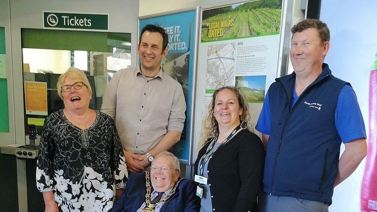 Launch of Oxted North Downs Way display