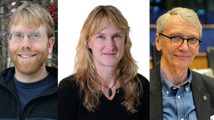 På bilderna syns de tre föreläsarna, Back Tomas Ersson, universitetslektor, SLU, Cecilia Lindahl, forskare, RISE och Peter Lundqvist, senior advisor, SLU Alnarp.