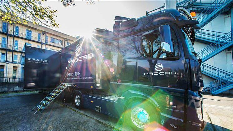 Zweieinhalb Jahre lang brachte der PROCAD-Truck voller PLM-Wissen „Digitalisierung auf die Straße“. Foto: PROCAD