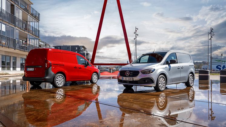 Mercedes-Benz Citan får toppbetyget ”Platinum” och testets högsta poäng i Euro NCAPs test av hjälpsystem för mindre skåpbilar.