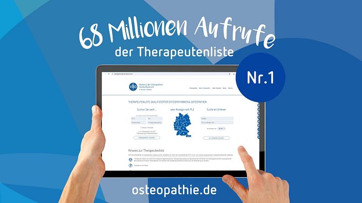 Deutschlands Nummer 1: Auf osteopathie.de in besten Händen / Verband der Osteopathen Deutschland (VOD) 