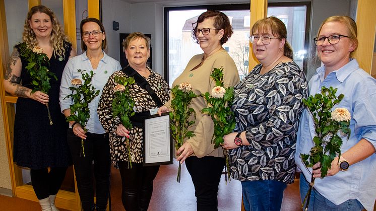 Från vänster: Malin Wallentheim, Petra Tillgren, Birgitta Hardarsson, Anneli Siöland-Einarsson, Kristina Agerius och Madelene Skog.