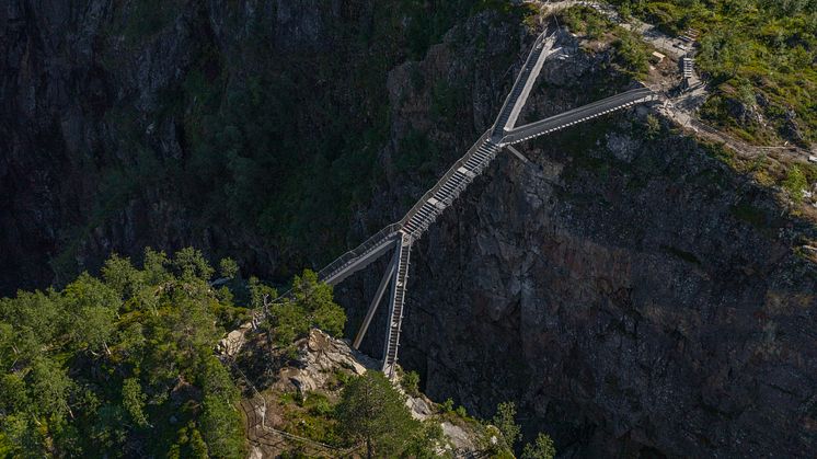 Neue spektakuläre Brücke am Vøringsfossen eröffnet. Foto: Harald Christian Eiken