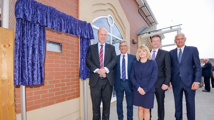 Official plaque unveiling at Kenilworth station