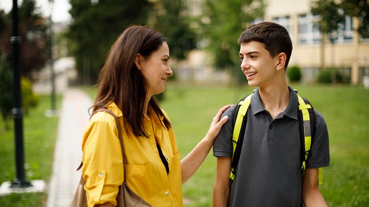 Exchange student with host mother