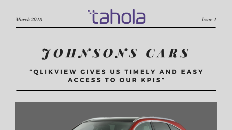 Johnsons Cars - "QlikView gives us timely and easy access to our KPIs"
