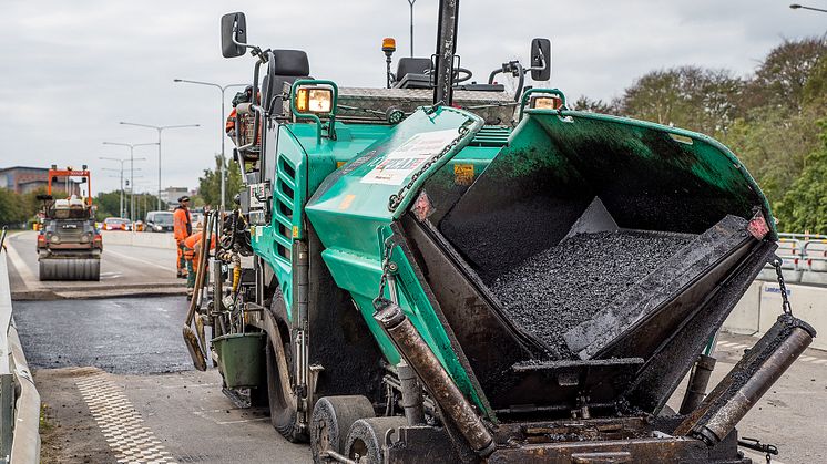 Två asfaltarbeten påverkar trafiken från 15 maj 