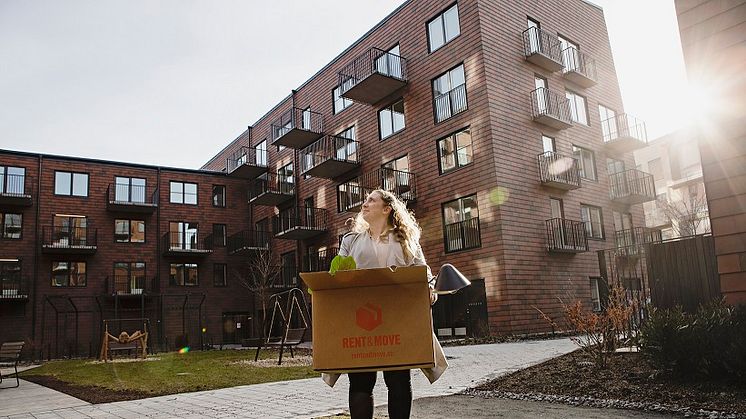 Lisa Norrström är en av de unga som flyttat in en HSB Dela-lägenhet i Göteborg
