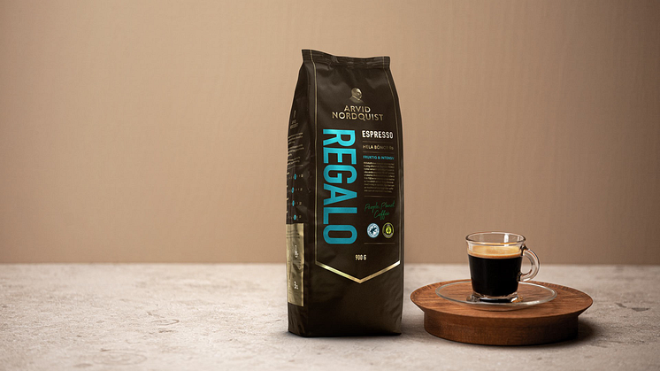 Produktbild på Arvid Nordquists nya espresso Regalo