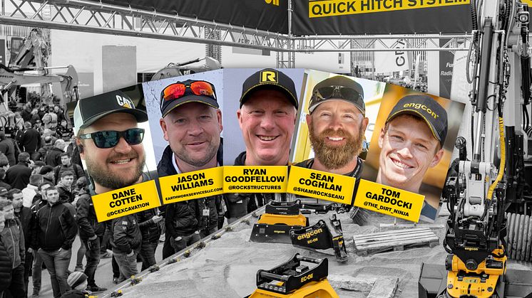 Engcon hyllar grävmaskinisten på Conexpo – tar med några av branschens största influencers till Las Vegas