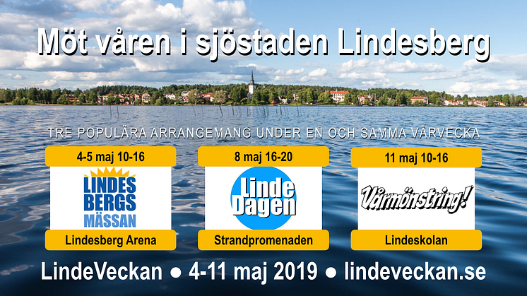 ​LindeVeckan - en gemensam marknadsföring av sjöstaden Lindesberg