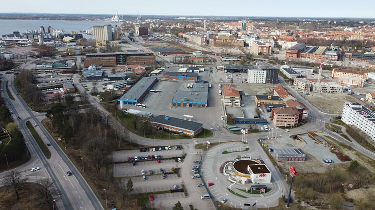 Mälarportsområdet i Västerås, där det i framtiden ska finnas bostäder, service, arbetsplatser och grönområden. Foto: Bo Lundvang.