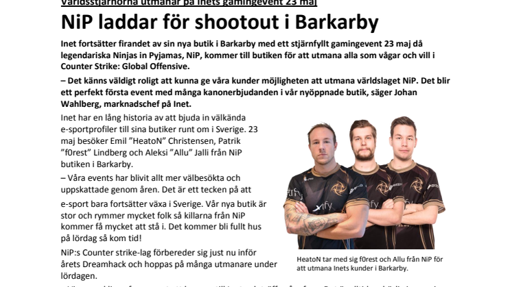 NiP laddar för shootout i Barkarby