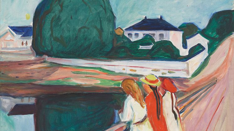 Edvard Munch: Pikene på broen / The Girls on the Bridge (1927)