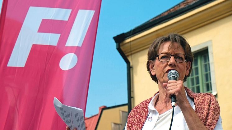 Föreläsning 20/2: Gudrun Schy­man och medi­er­na