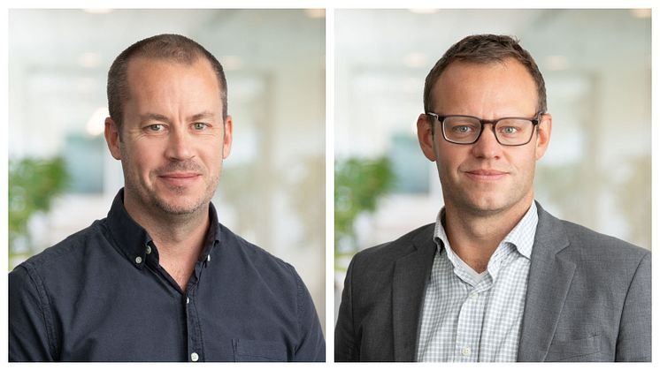Till vänster: Andreas Ahl HR-chef; Till höger: Viktor Torkelsson ekonomichef, SGBC