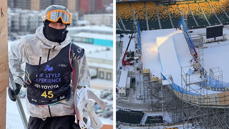 Gabriel Almqvist på världscupen i Edmonton, Kanada. Foto: SSF. 