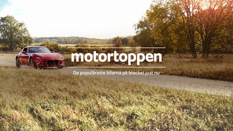 Blocket lanserar Motortoppen - de populäraste bilarna just nu