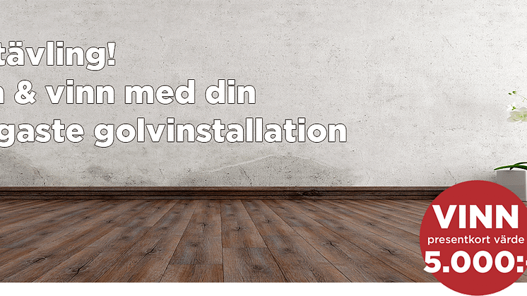 Fototävling! Tävla och vinn med din snyggaste golvinstallation