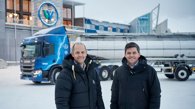 Magnus Sundström, CEO Wibax Logistics och Jonas Wiklund, CEO Wibax Group
