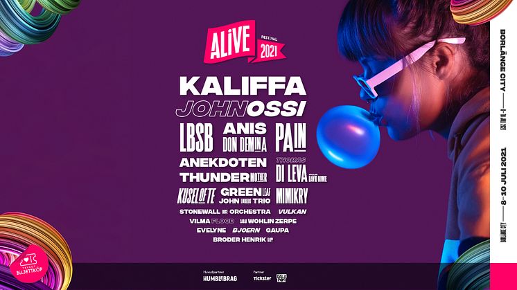 Alive Festivals första artistsläpp 2021