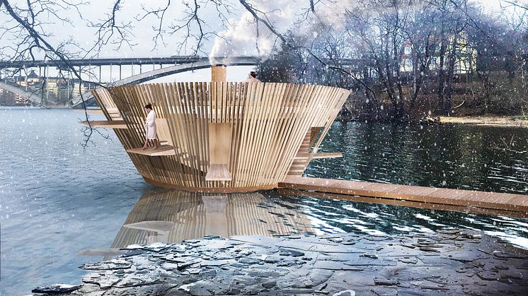 Bastuflotte ritad av Anders Berensson Architects